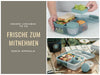 KI-generiertes Bild,Bento Box Lunchbox Kunststoff Blau 3 Fächer 2 Ebenen Frühstücksbox Brotdose
