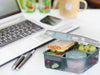 KI-generiertes Bild,Bento Box Lunchbox Kunststoff Blau 3 Fächer 2 Ebenen Frühstücksbox Brotdose