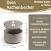 KI-generiertes Bild,Beton Sturmaschenbecher Leuchtturm 9x7cm Maritim Grau Aschenbecher mit Deckel