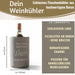 KI-generiertes Bild,Beton Weinkühler 21x13 cm Shabby Grau Spruch Wein Flaschenkühler Sektkühler