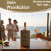 KI-generiertes Bild,Beton Weinkühler 21x13 cm Shabby Grau Spruch Wein Flaschenkühler Sektkühler