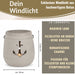 KI-generiertes Bild,Beton Windlicht Anker 13cm Shabby Grau Maritim Teelichthalter Kerzenhalter