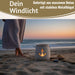 KI-generiertes Bild,Beton Windlicht Anker 13cm Shabby Grau Maritim Teelichthalter Kerzenhalter