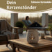 KI-generiertes Bild,Beton Windlicht Anker 13cm Shabby Grau Maritim Teelichthalter Kerzenhalter