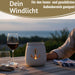 KI-generiertes Bild,Beton Windlicht Anker 13cm Shabby Grau Maritim Teelichthalter Kerzenhalter