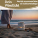 KI-generiertes Bild,Beton Windlicht Hygge 13cm Shabby Grau Maritim Teelichthalter Kerzenhalter