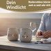 KI-generiertes Bild,Beton Windlicht Hygge 13cm Shabby Grau Maritim Teelichthalter Kerzenhalter
