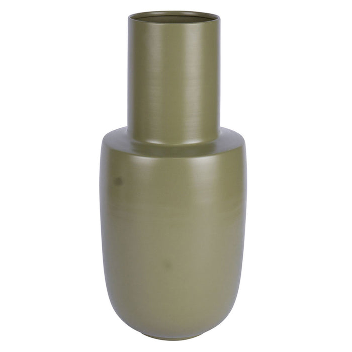 KI-generiertes Bild,Nordic Bodenvase Blumenvase Odense 40cm Oliv Grün Alu Tischvase Pampasgras