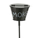 KI-generiertes Bild,XL Windaschenbecher Metall BBQ Tonne Smoke Schwarz Gartenstab 65-115cm Ascher