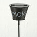 KI-generiertes Bild,XL Windaschenbecher Metall BBQ Tonne Smoke Schwarz Gartenstab 65-115cm Ascher