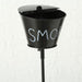 KI-generiertes Bild,XL Windaschenbecher Metall BBQ Tonne Smoke Schwarz Gartenstab 65-115cm Ascher