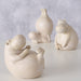 KI-generiertes Bild,3 Yoga Deko-Figur Set Hippos XL 12cm Skulptur Gymnastik Feng Shui Deko-Objekt