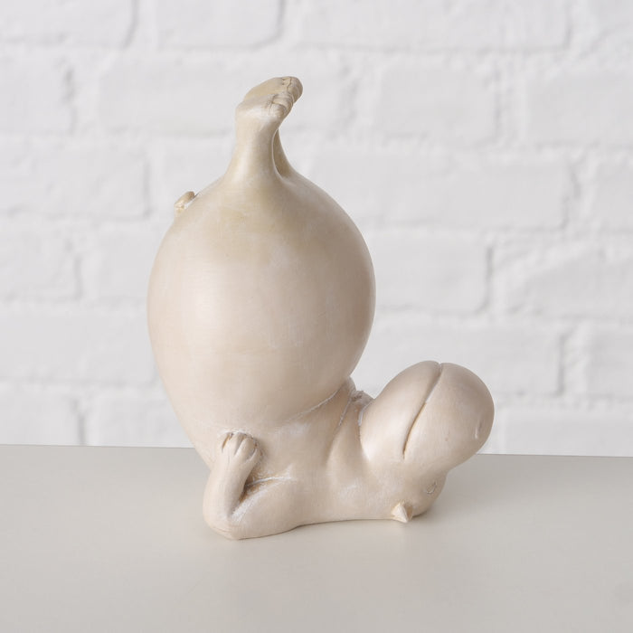 KI-generiertes Bild,3 Yoga Deko-Figur Set Hippos XL 12cm Skulptur Gymnastik Feng Shui Deko-Objekt