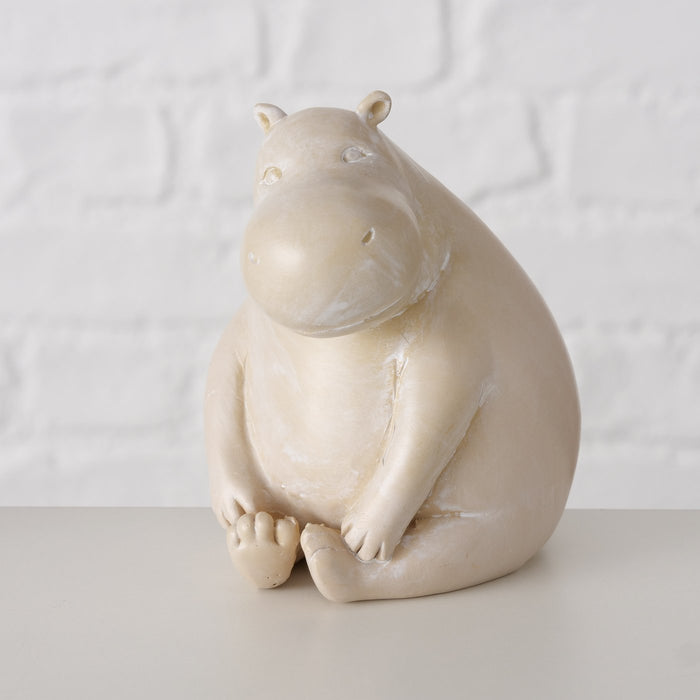 KI-generiertes Bild,3 Yoga Deko-Figur Set Hippos XL 12cm Skulptur Gymnastik Feng Shui Deko-Objekt