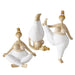 KI-generiertes Bild,3 Yoga Frauen Deko-Figur Set Molly 21cm Skulptur Gymnastik Feng Shui Deko-Objekt