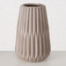 KI-generiertes Bild,Nordic Blumen-Vase Oslo 2´er Set Creme Braun Keramik Tisch-Vase Pampasgras