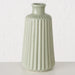 KI-generiertes Bild,Nordic Blumen-Vase Oslo 2´er Set Creme Grün Keramik Tisch-Vase Pampasgras