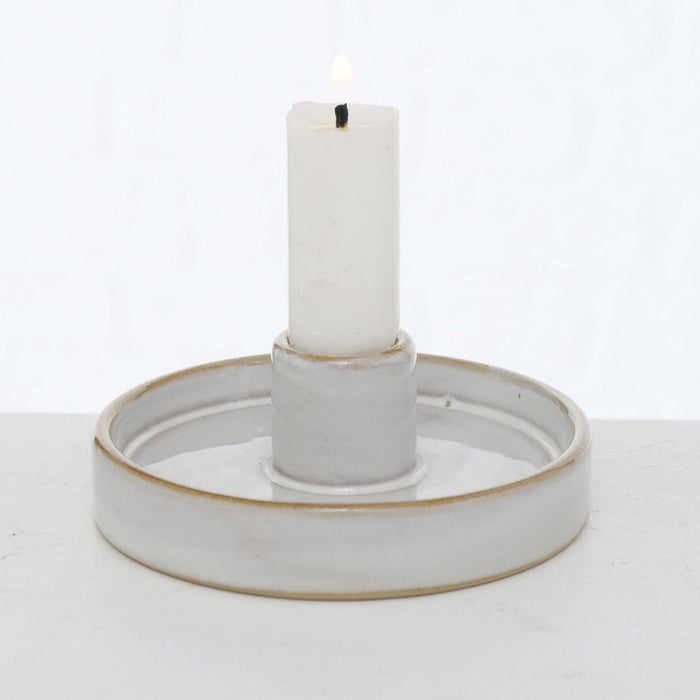 KI-generiertes Bild,Keramik Kerzenständer 2er Set 10cm Kerzenhalter Stabkerzen Kerzenleuchter