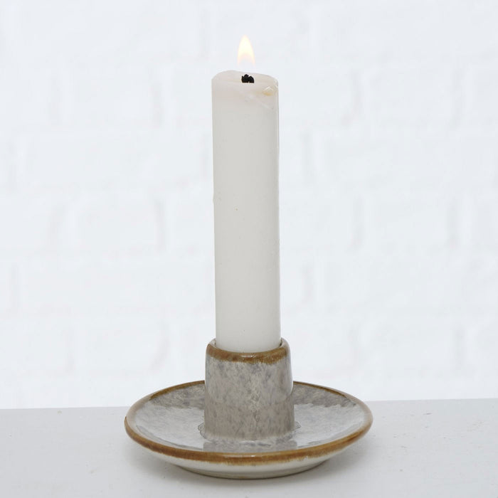 KI-generiertes Bild,Keramik Kerzenständer 3er Set 9cm Kerzenhalter Stabkerzen Kerzenleuchter