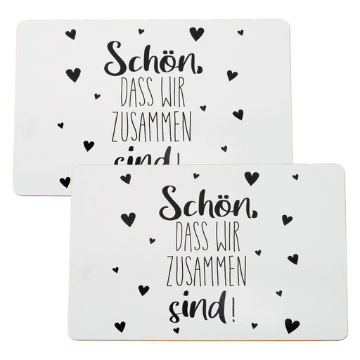 KI-generiertes Bild,2x Kork Tischset Platzset zusammen sind 40x30cm abwaschbar Rechteck Platzmatte