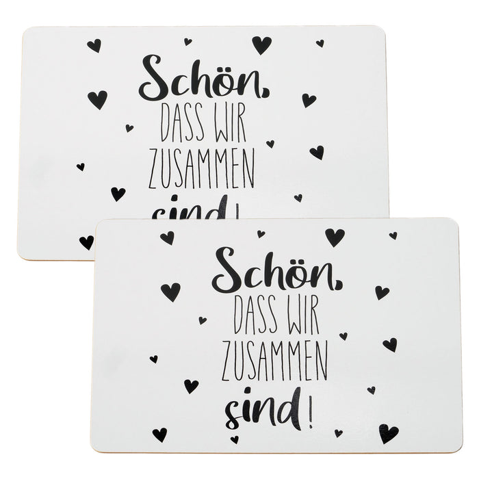 KI-generiertes Bild,2x Kork Tischset Platzset zusammen sind 40x30cm abwaschbar Rechteck Platzmatte