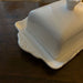 KI-generiertes Bild,Vintage XL Porzellan Butterdose 19cm Weiß Deckel 250g Butterglocke Butterschale