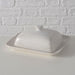 KI-generiertes Bild,Keramik Butterdose 19cm Sylt Weiß mit Deckel 250g Butter Butterglocke Butterschale