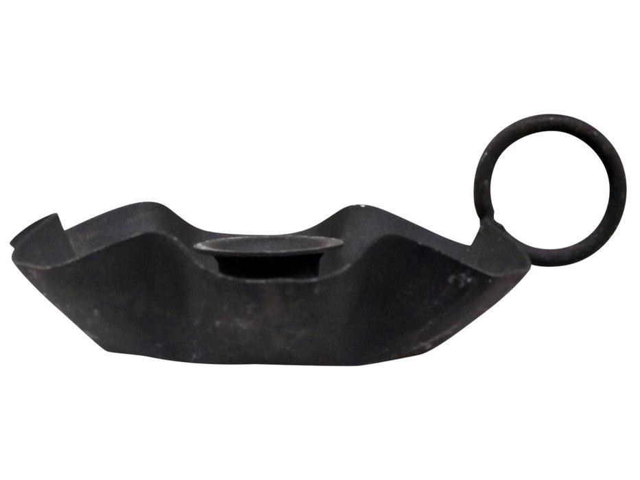 KI-generiertes Bild,Metall Stabkerzenhalter Schwarz Henkel 11cm Kammerleuchter Kerzenständer