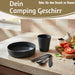 KI-generiertes Bild,6-teiliges Picknick-Set Tragetasche Camping Geschirr Besteck Mehrweggeschirr