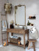 KI-generiertes Bild,Exklusives Vintage Wandregal Messing 24x11cm Gold Bad Küchen-Regal Wandboard