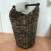 KI-generiertes Bild,Toilettenpapier-Ständer Deko-Korb Shabby Grau 40cm Rattan Look Klorollen-Halter