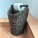KI-generiertes Bild,Toilettenpapier-Ständer Deko-Korb Shabby Grau 40cm Rattan Look Klorollen-Halter