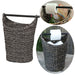 KI-generiertes Bild Toilettenpapier-Ständer Deko-Korb Shabby Grau 40cm Rattan Look Klorollen-Halter