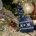 KI-generiertes Bild,Design 2x Deko-Objekt Kuh-Glocken 6 Glöckchen Winter Christbaum-Hänger