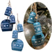 KI-generiertes Bild Design 2x Deko-Objekt Kuh-Glocken 6 Glöckchen Winter Christbaum-Hänger