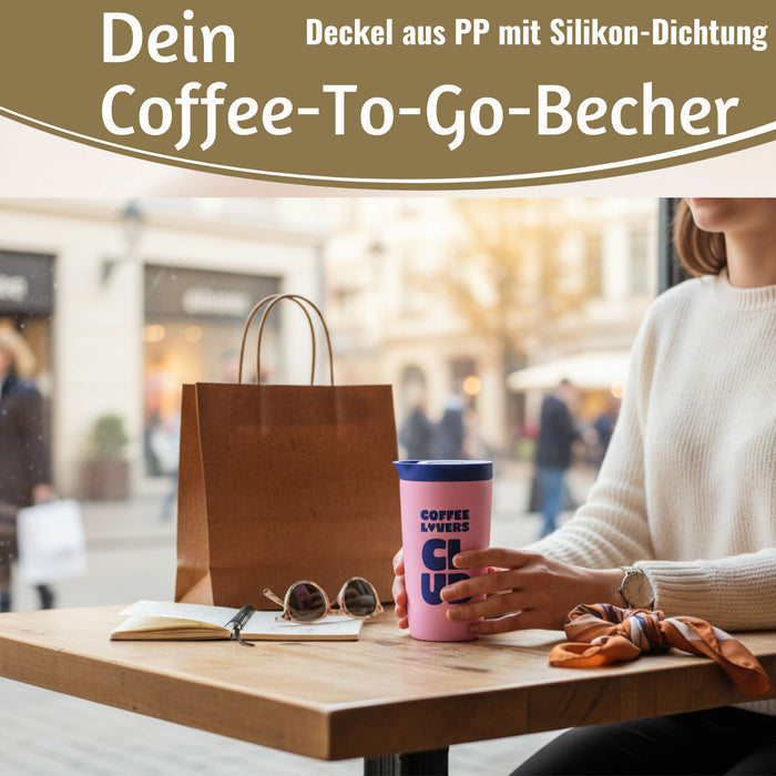 KI-generiertes Bild,Edelstahl Thermobecher 350ml Coffee Lovers Coffee to Go Becher Kaffeebecher Tee