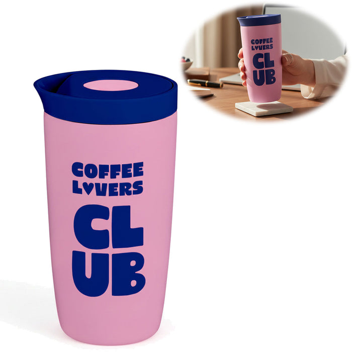 KI-generiertes Bild Edelstahl Thermobecher 350ml Coffee Lovers Coffee to Go Becher Kaffeebecher Tee
