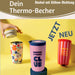 KI-generiertes Bild,Edelstahl Thermobecher 350ml Kaffee Wein Coffee to Go Becher Kaffeebecher Tee