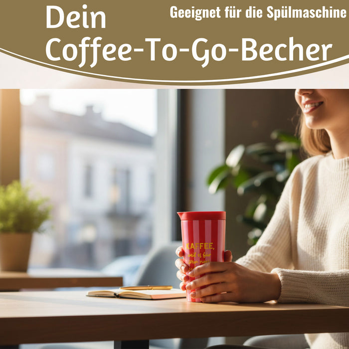 KI-generiertes Bild,Edelstahl Thermobecher 350ml Kaffee Wein Coffee to Go Becher Kaffeebecher Tee