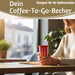KI-generiertes Bild,Edelstahl Thermobecher 350ml Kaffee Wein Coffee to Go Becher Kaffeebecher Tee