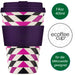 KI-generiertes Bild Ecoffee Cup 400ml Pink Polka Lila Pink PLA Coffee to Go Becher Wiederverwendbar