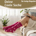 KI-generiertes Bild,Coole lustige Socke Gr. 36-40 Spruch "Lieblingsmensch" Pink Damen Witzig Geschenk