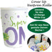 KI-generiertes Bild Neopren Cover Up Hülle Super Oma für White Cup Coffee to Go Becher