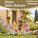KI-generiertes Bild 2x Deko Figuren Wichtel Set 11cm Gartenwichtel Gartenzwerg Garten Objekt