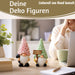 KI-generiertes Bild 2x Deko Figuren Wichtel Set 16cm Gartenwichtel Gartenzwerg Garten Objekt