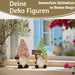 KI-generiertes Bild 2x Deko Figuren Wichtel Set 16cm Gartenwichtel Gartenzwerg Garten Objekt