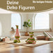 KI-generiertes Bild,2x XL Yoga Deko-Figuren Frösche Set 11cm Skulptur Gymnastik Feng Shui Deko-Objekt
