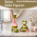 KI-generiertes Bild,2x XL Yoga Deko-Figuren Frösche Set 11cm Skulptur Gymnastik Feng Shui Deko-Objekt