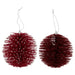 KI-generiertes Bild 2x Deko-Kugel Rot Weiß 11cm Dekohänger Weihnachten Christbaumschmuck