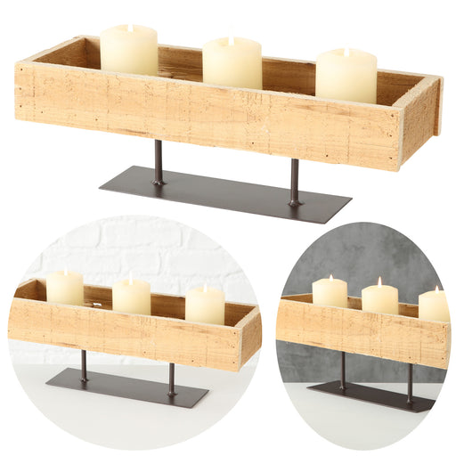KI-generiertes Bild Holz Aufbewahrung-Box stehend 40x13x13cm Tablett 1-Fach Dekoration